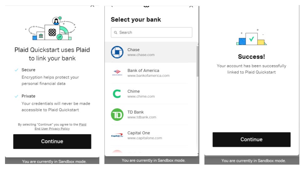 Plaid Banking API