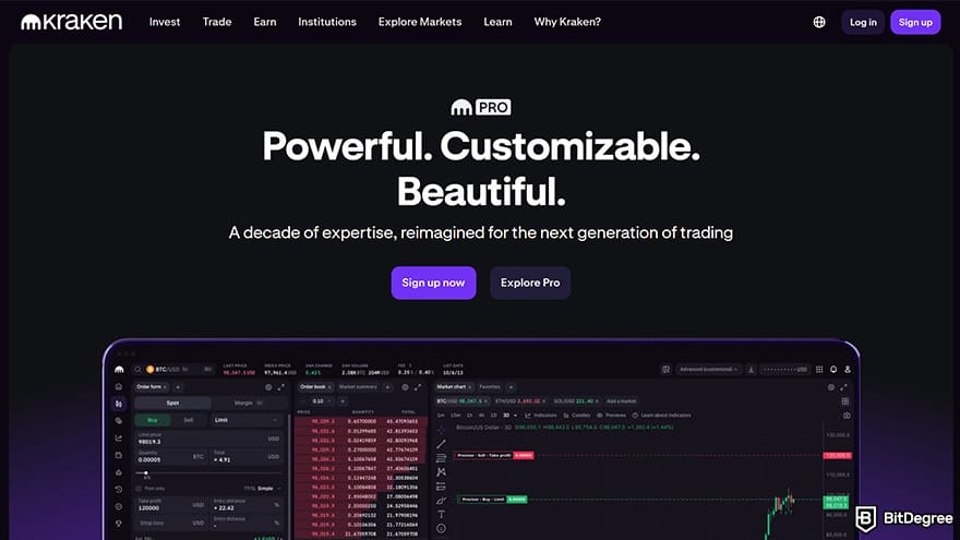 Kraken Pro Trading Interface