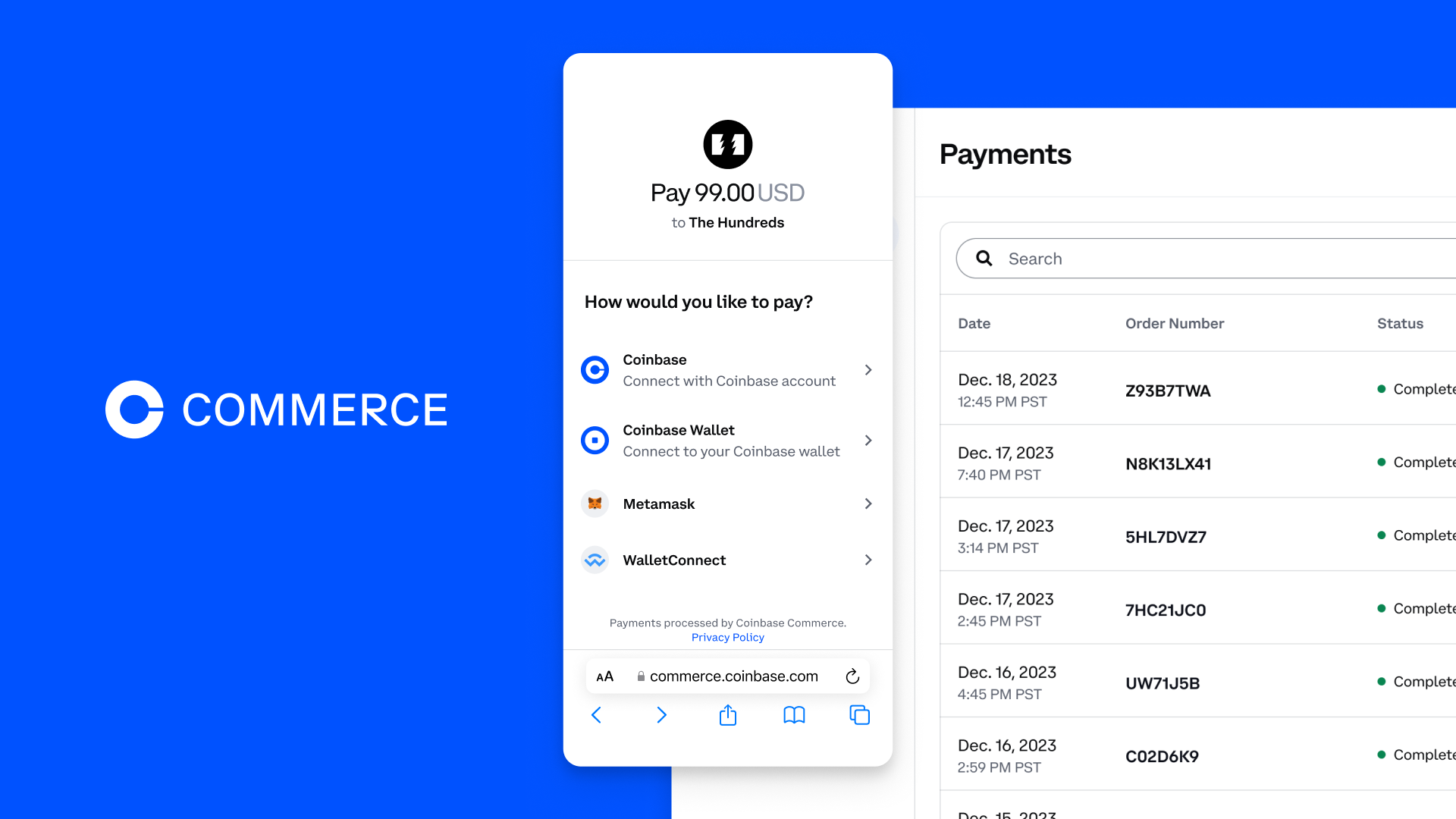 Coinbase Commerce Onboarding Setup