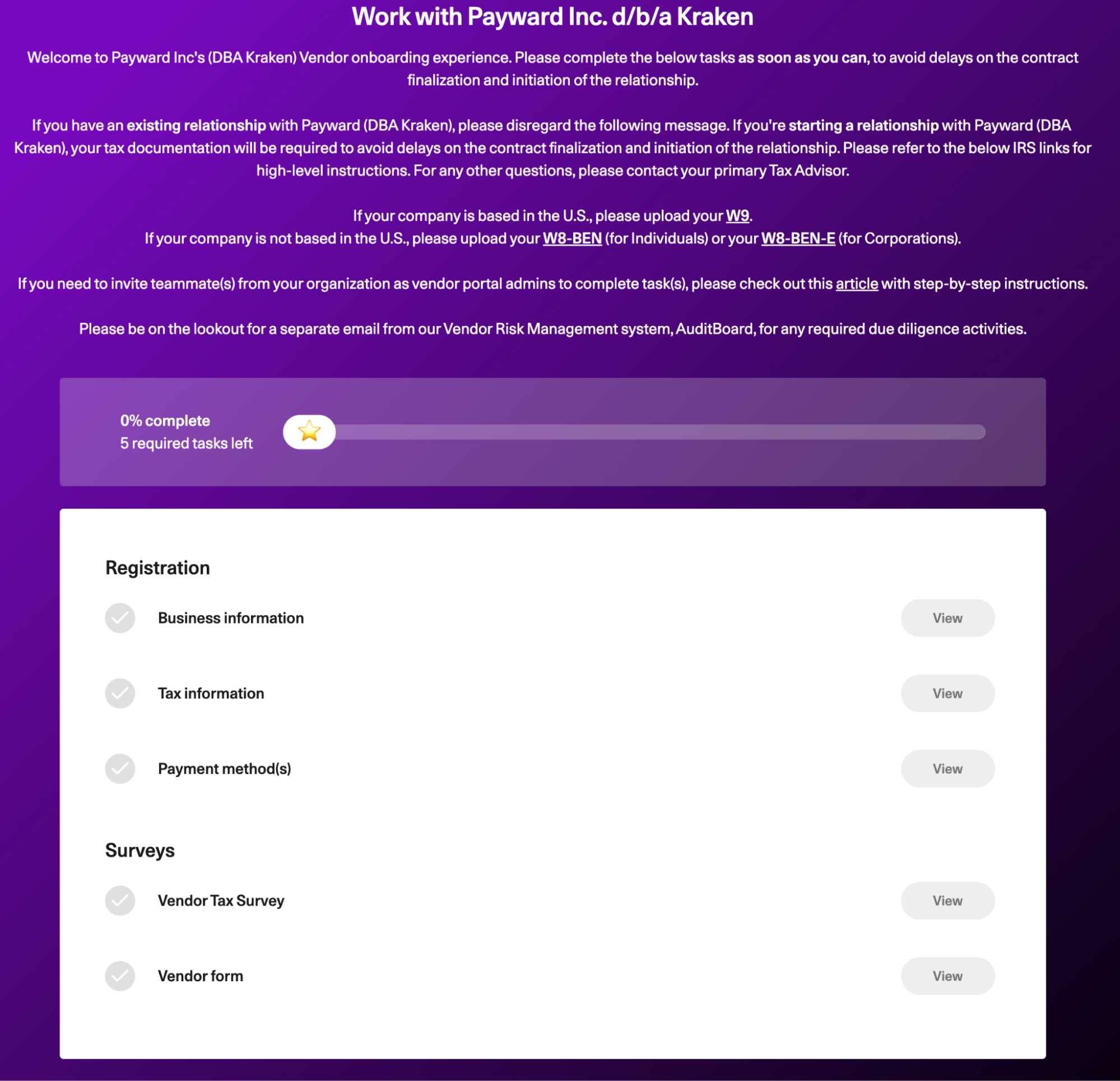 Kraken Enterprise Onboarding Services