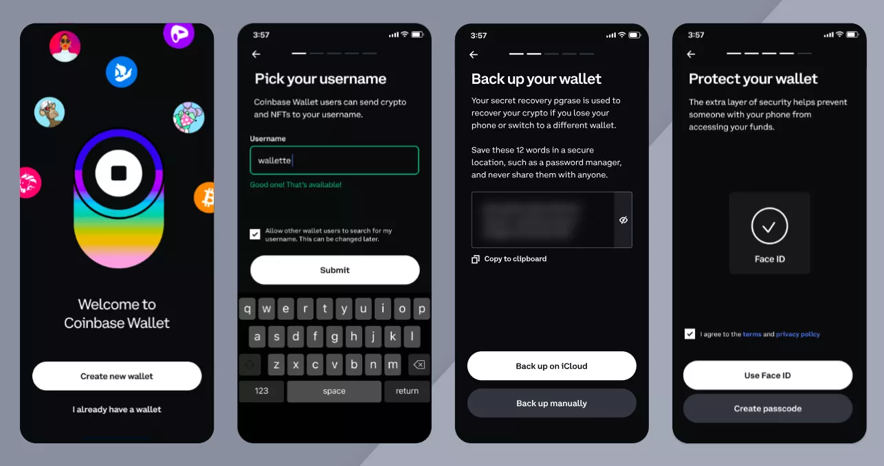 Coinbase Wallet app screenshot